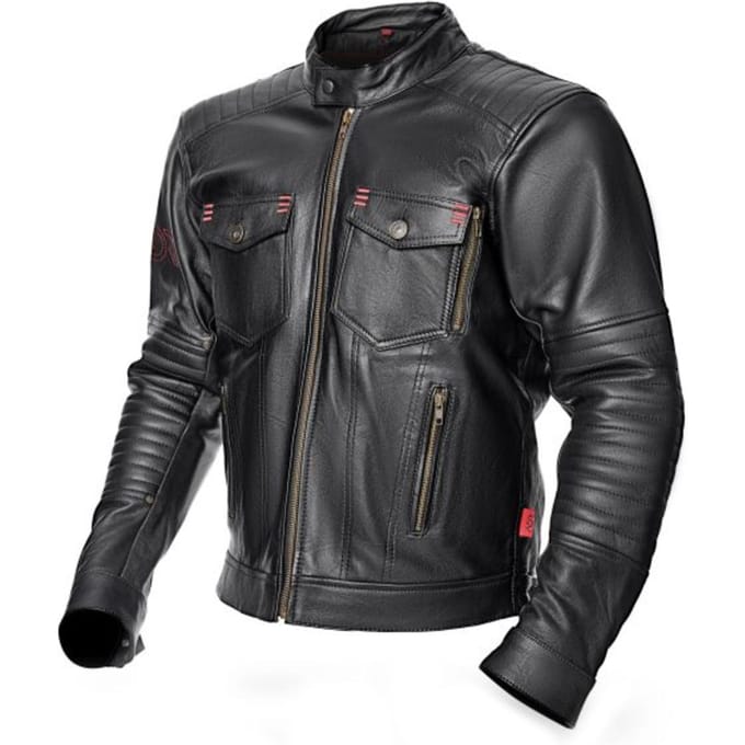 Leren motorjack ADRENALINE BOSTON PPE Maat 2XS