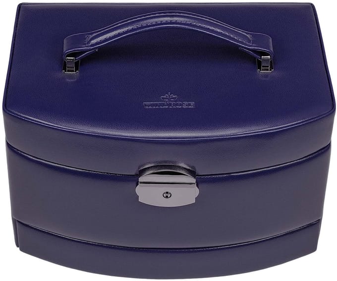 WINDROSE sieradendoos Merino Moda Jewelry Box Dark Blue donkerblauw
