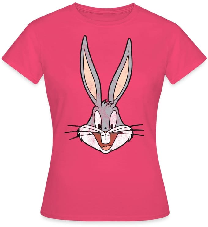 Looney Tunes Bugs Bunny Distressed T-Shirt Dames