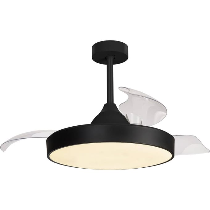 Mantra Iluminación LED plafondventilator Alaska zwart DC stil Ø 106 cm CCT