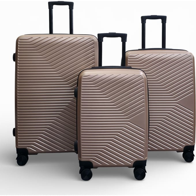 Gouden Hardshell Koffer Robuust 8-wiel Bagagekoffer