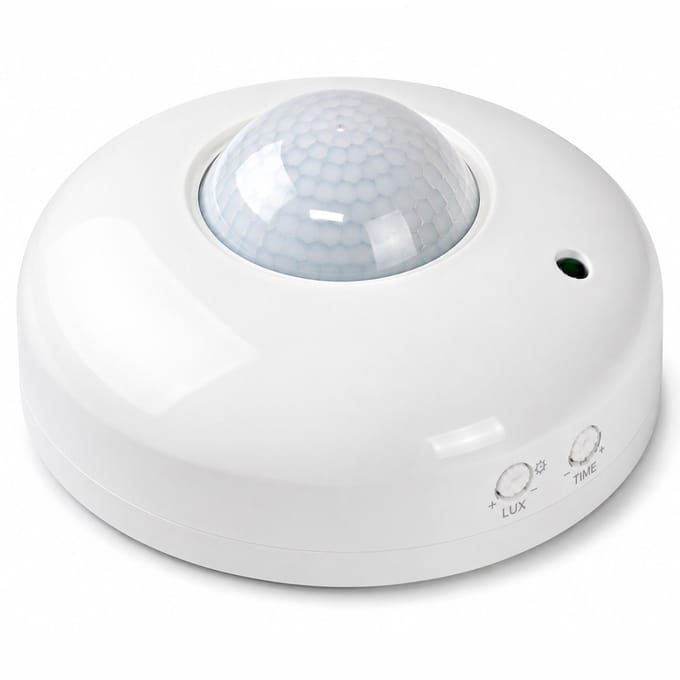 Bewegingsmelder - Plafondmontage - Opbouw - 6 meter bereik - 360° - IP20 - Wit - Allteq