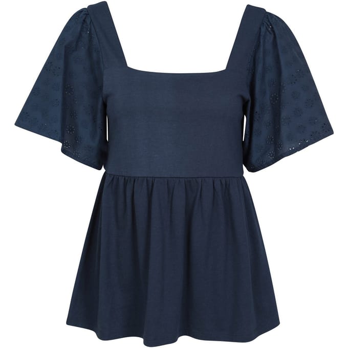 Mountain Warehouse Dames/Dames Verona Broderie Mouwtop (Marine)
