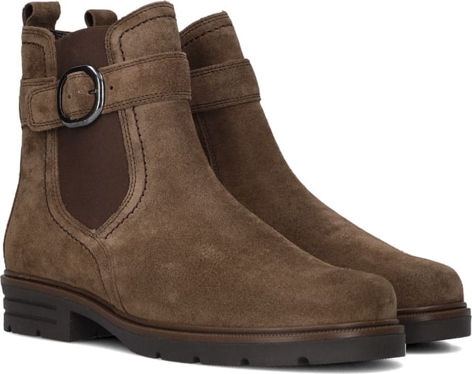 Gabor 653.1 Enkellaarsjes - Enkelboots met rits - Dames - Cognac - Maat 38
