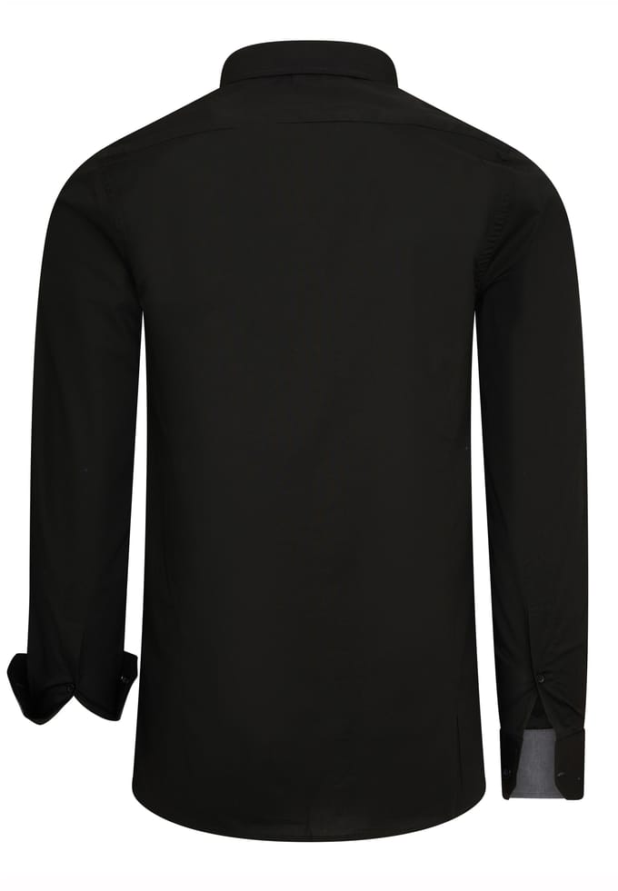 Casual business overhemd met contrasterend design