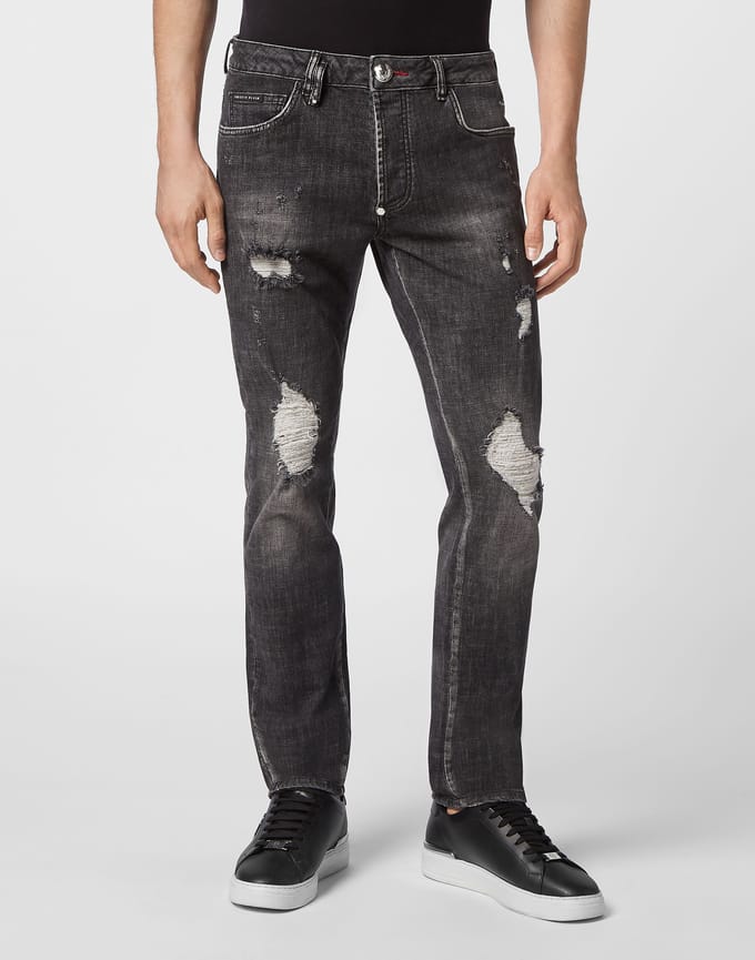Jeans Recht Model Skull&Bones