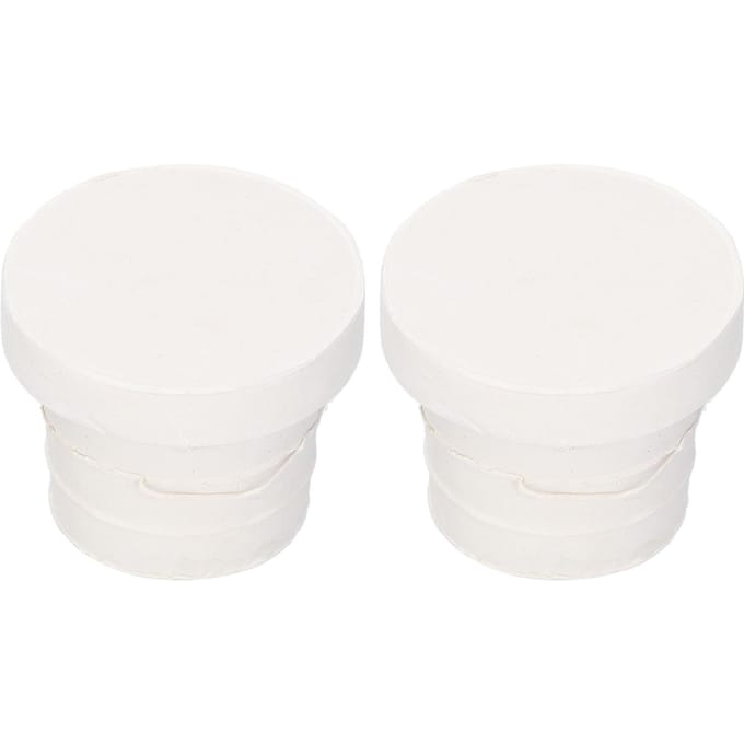 2 stuks Ladder Rubberen Stopper Bumper Vervanging Veiligheidsbescherming Zwembadbenodigdheden white