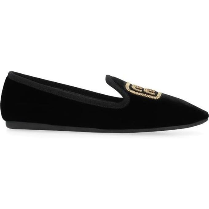 Miu Miu Logo Fluwelen Ballerina's