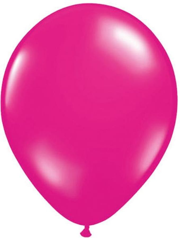 Folat - Magenta Metallic ballonnen 30 cm - 10 stuks