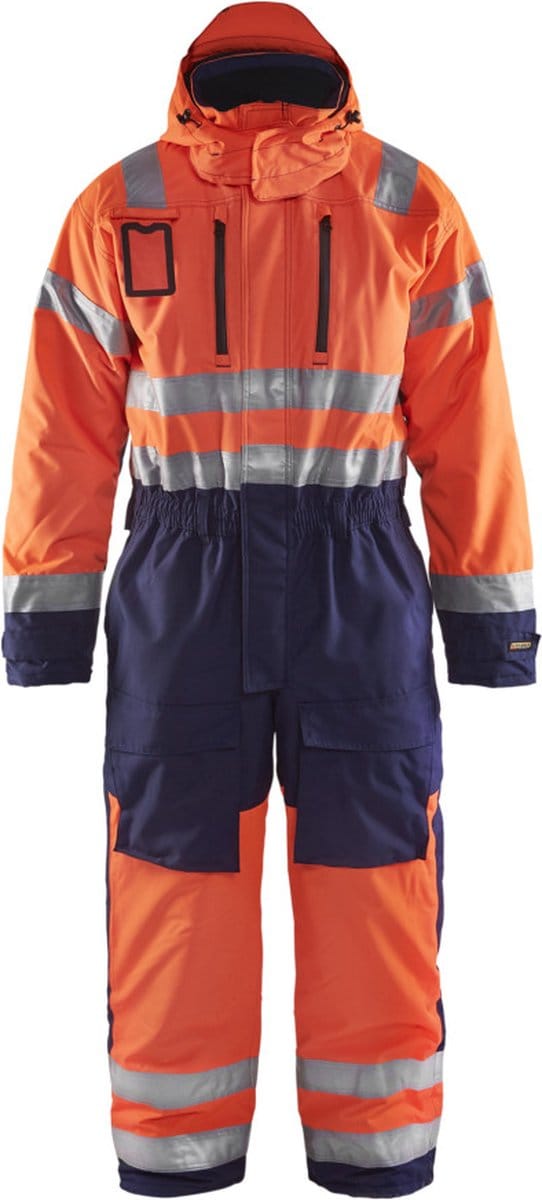Blaklader Winteroverall High Vis 6763-1977 - High Vis Oranje/Marineblauw - D112