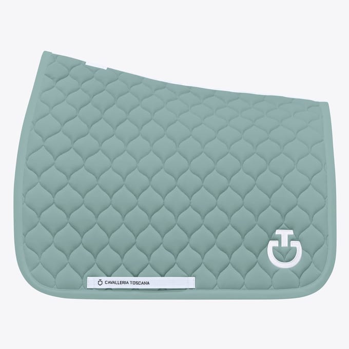 Cavalleria Toscana Circular Gewatteerd Zadeldek SS25 Full Teal Green