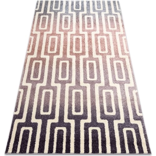 Kleden Rugsx Tapijt KAKE 25809657 Doolhof modern paars / 80x150 cm