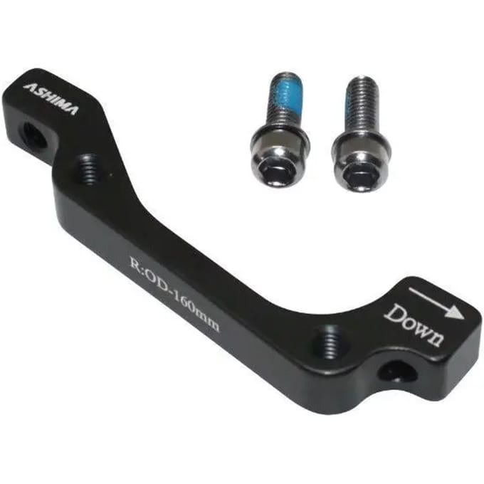 Schijfremadapter met remklauw op internationaal frame Brakco Post-Mount