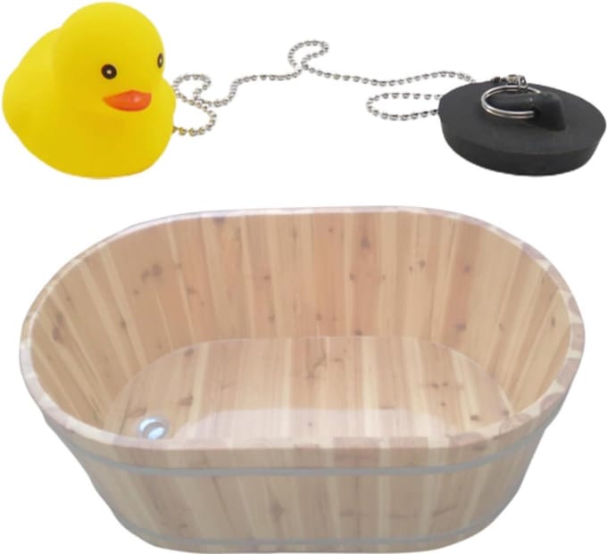Afvoerplug Badkuip - Badstopper Ketting - Water Retentie - Lekvrije Werking - 42-45 mm - A (Eend)