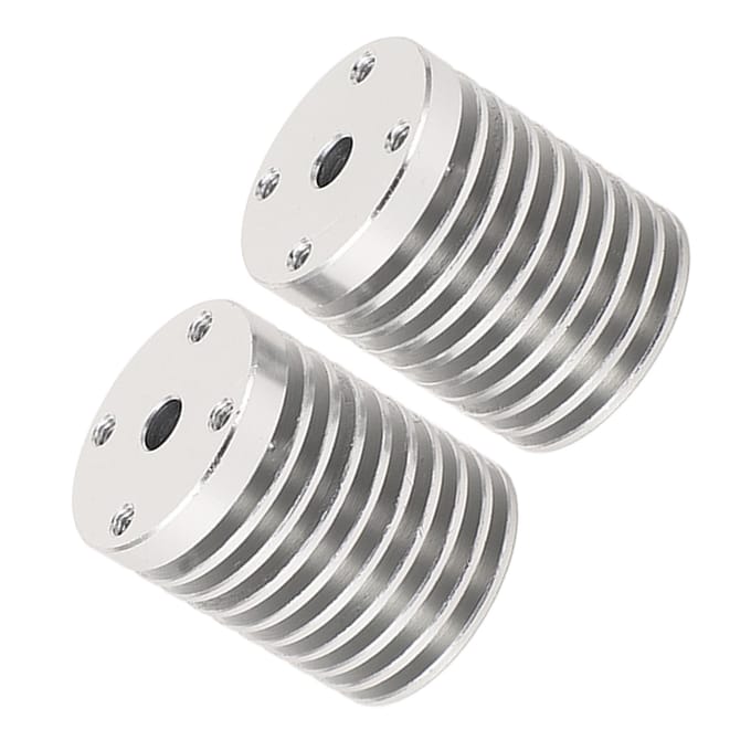 2 stuks Hotend Heatsink V6 Extruder Aluminium Heatsink voor Voron 0.1 0.2 3D Printer gray