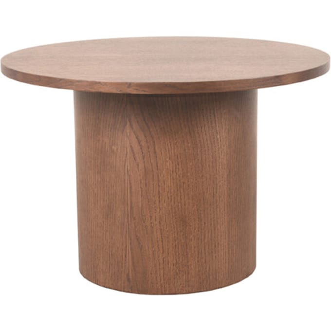 LABEL51 Oliva Salontafel - Bruin - Eiken - 60 cm - Rond