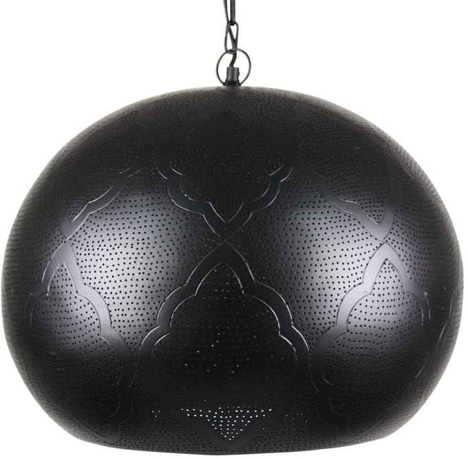 Safaary - Arabische Hanglamp Maya Zwart Goud Ø 46 x 39cm