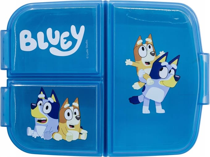 Euromic BLUEY multi compartment sandwich box 18 x 13 cm