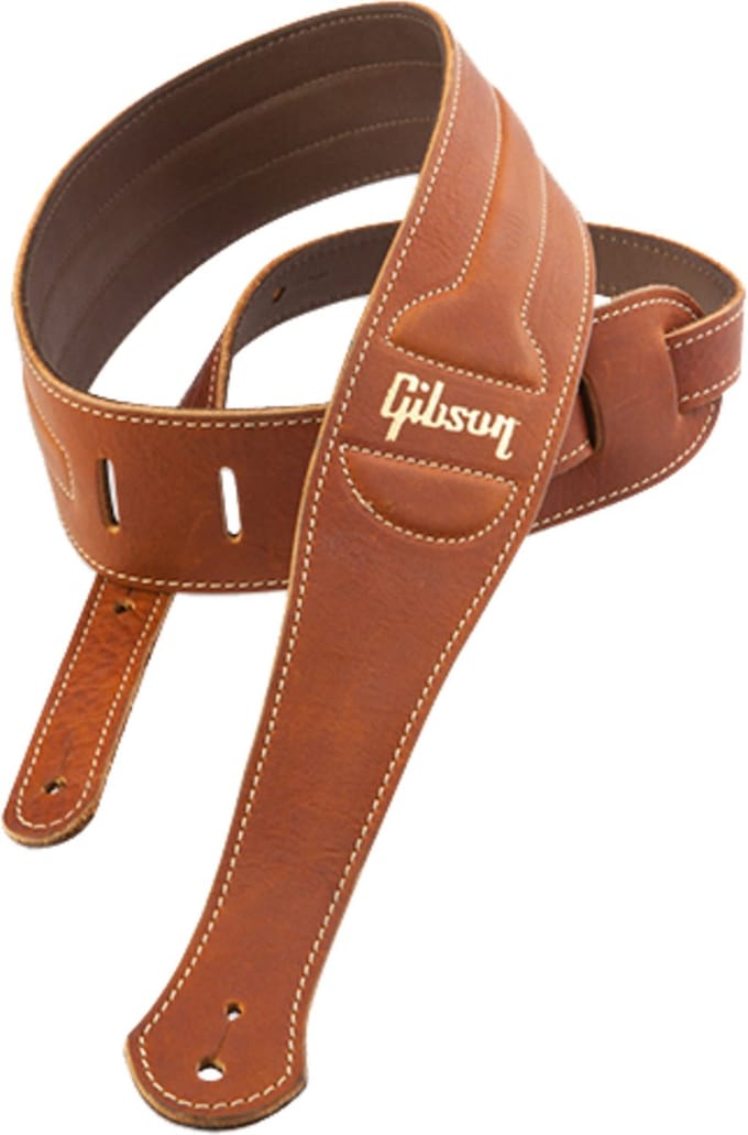 Gibson ASCL-BRN The Classic Lederen Gitaarband Bruin