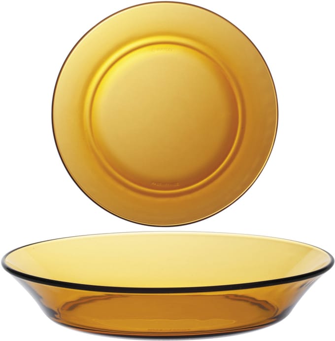 Duralex LYS AMBER Serie - Diep Bord - 195mm - 35mm - Oranje