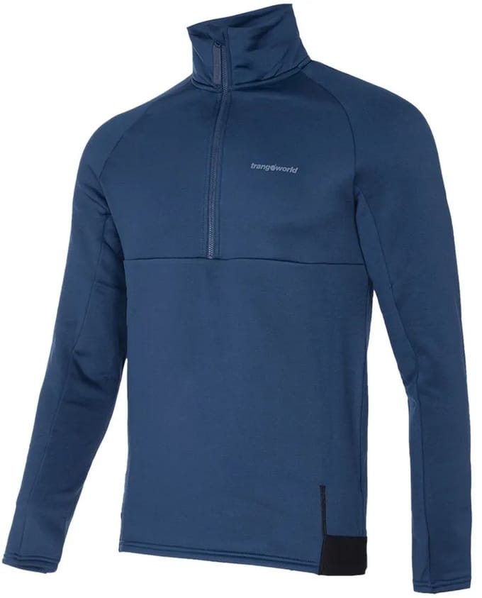 Trangoworld Wroot Fleece Met Halve Rits Blauw S Man