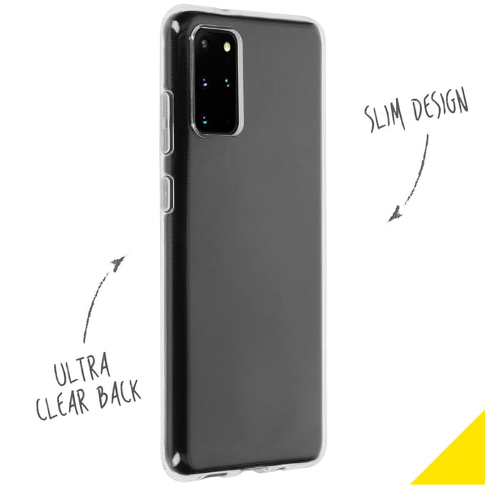 Accezz Hoesje - Geschikt voor Samsung Galaxy S20 Plus - Clear Backcover - Transparant