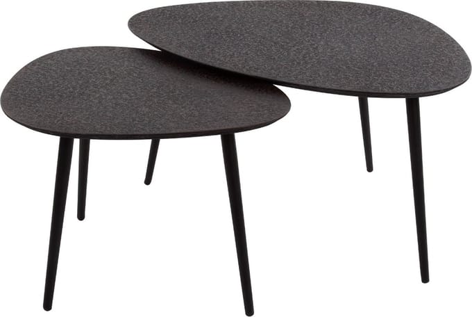 AnLi Style Salontafel set/2 driehoekig metallic