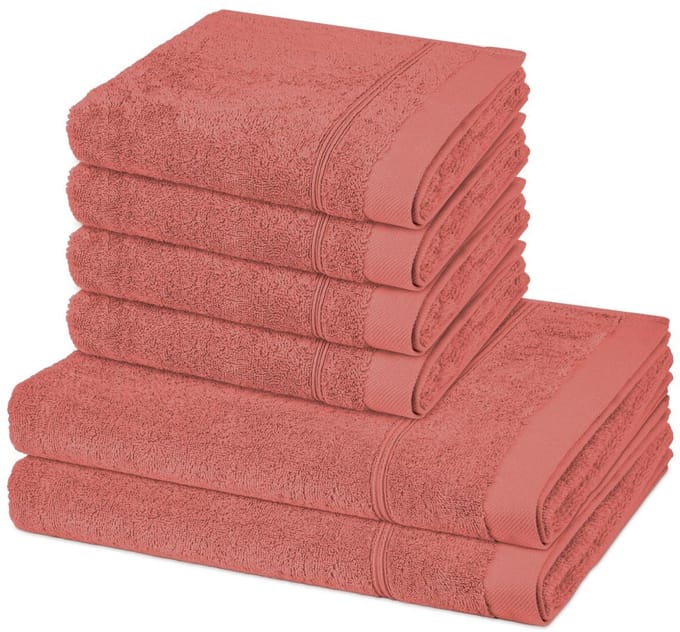 Ross Sonstiges 4 X handdoek 2 X douchehanddoek - in set 6 pack Rubin