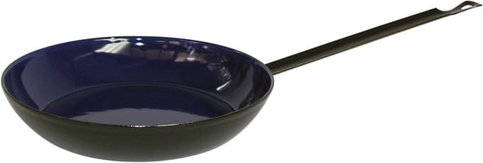 Stijlvolle Boer Pan - Zwart/Blauw, Diameter 24 cm