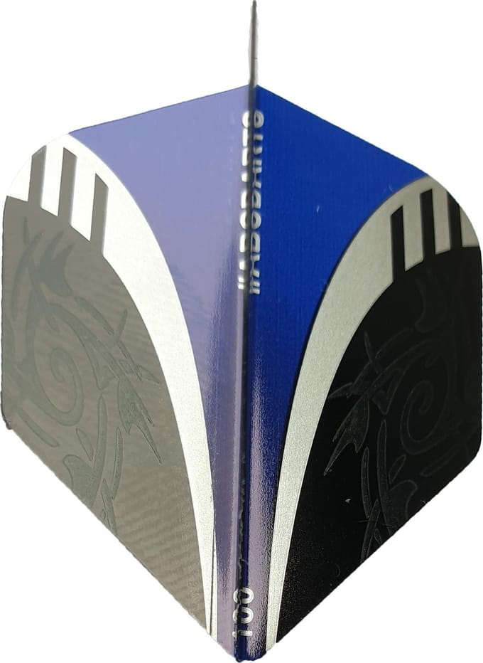 ABC Darts - Dart Flights - Extra Stevig - Tribal Donkerblauw - 8 sets (24 stuks)