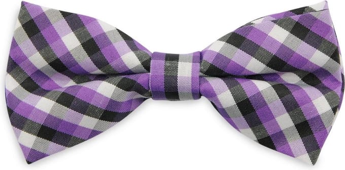 We Love Ties - Strikken - Kinderstrikje Ruben Ruit junior - zwart / paars / wit