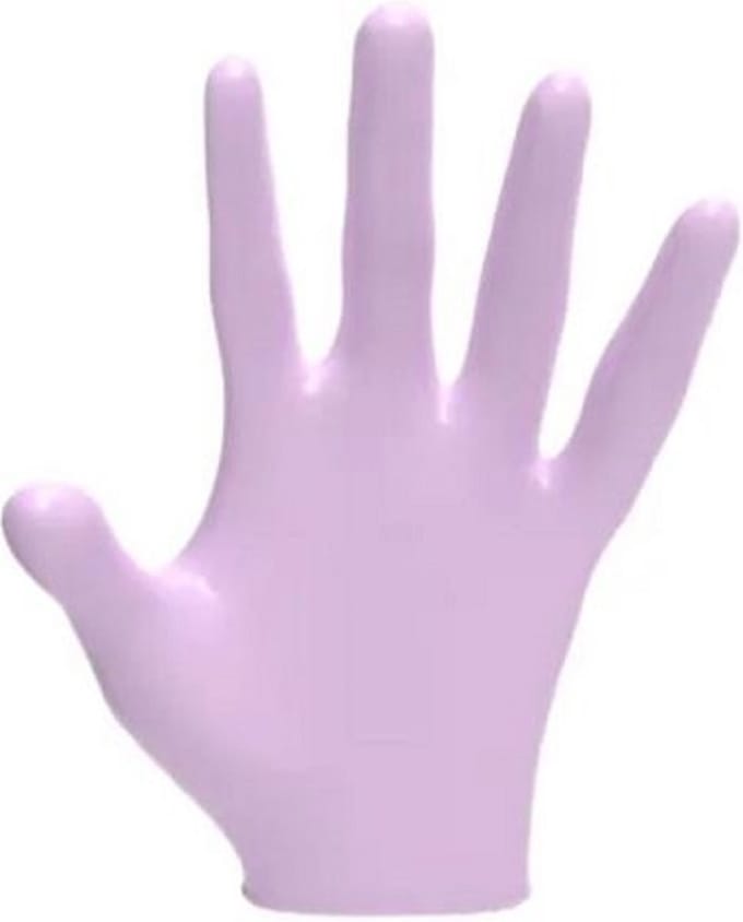 L3VEL3 Nitrile Handschoenen 100pcs - PEARL LAVENDER - MEDIUM