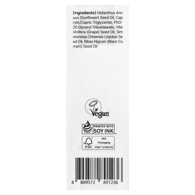 Klairs, Gentle Black Fresh Reinigingsolie, 30 ml (1.01 fl oz) white