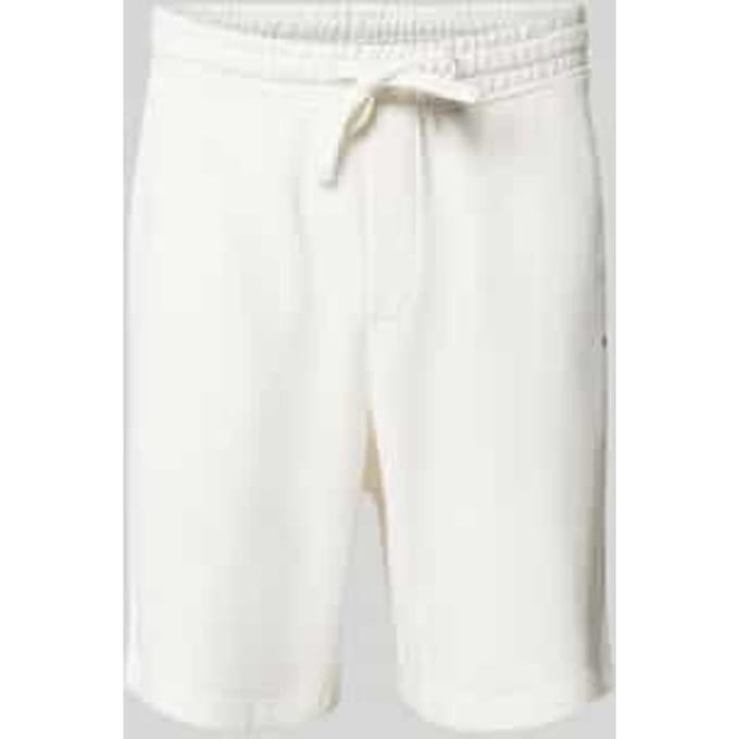 Sweatshorts met labelprint, model 'Nomario'