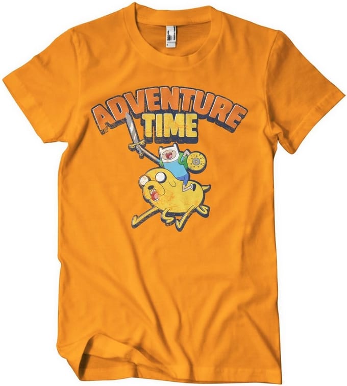 Adventure Time Gewassen T-shirt, oranje