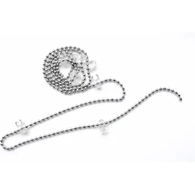Madeco Lage Ketting Voor 89mm Verticale Lamellen Verchroomd 3,2m