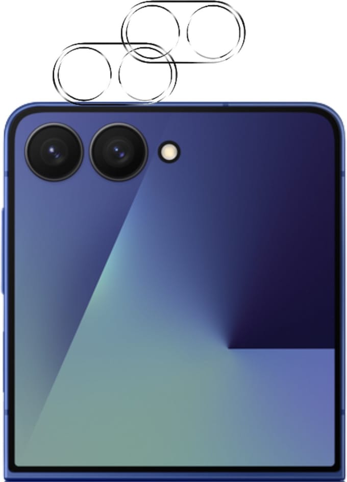 Camera Protector geschikt voor Samsung Galaxy Z Flip 7 - 2 stuks van glas Transparante glazen