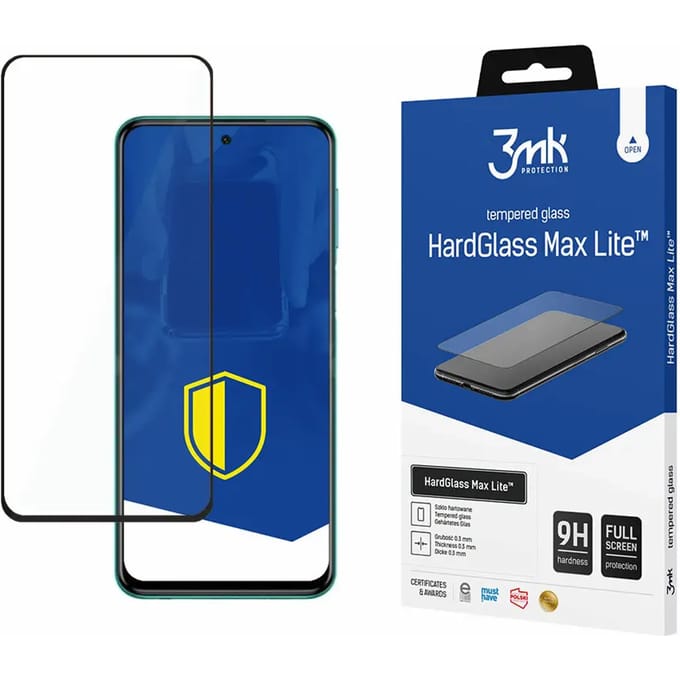 Versterkt gehard glas 3MK Xiaomi Redmi Note 9S HardGlass Max Lite™