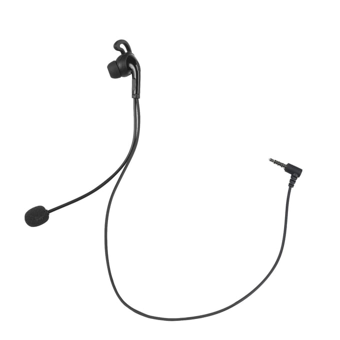 Scheidsrechter Headset, In-Ear Hoofdtelefoon met Microfoon Vervanging voor V6 Pro/ V6C/ V4 Plus/ V4C Plus/ zwart
