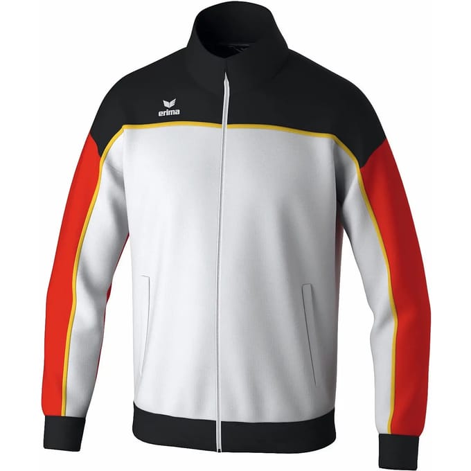 Erima Change Trainingsjack Kinderen - Wit / Zwart / Rood | Maat: 152