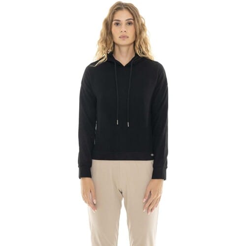 Capuchon sweaters Leone 1947 Woman Rib Hoody Pearl