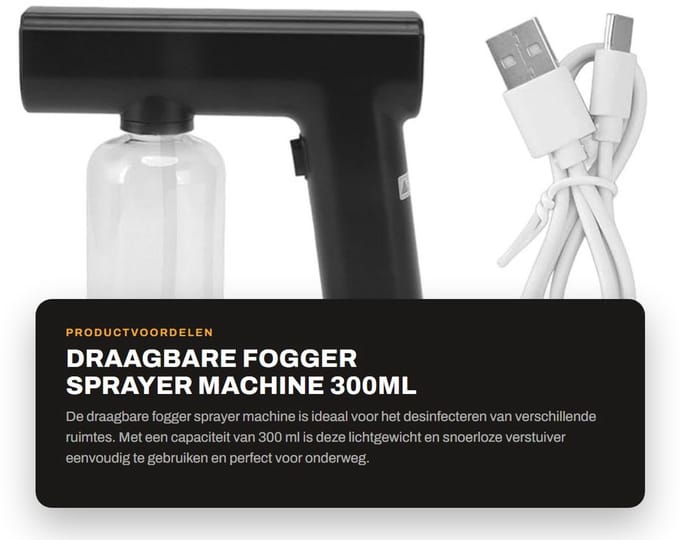 Dailygoods - Draagbare Fogger Sprayer Machine 300ml