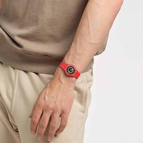 Swatch Concentric Red De Januari Collectie Horloge, SO28R702, Rood red