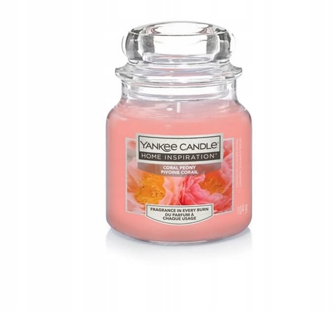 Geurkaars Coral Peony 104g - Sfeervol huisparfum