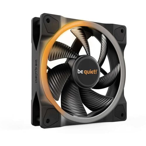 be quiet! LICHTE VLEUGELS 120mm PWM - Case ventilator - 120mm - Zwart met RGB-licht - 21 dBA