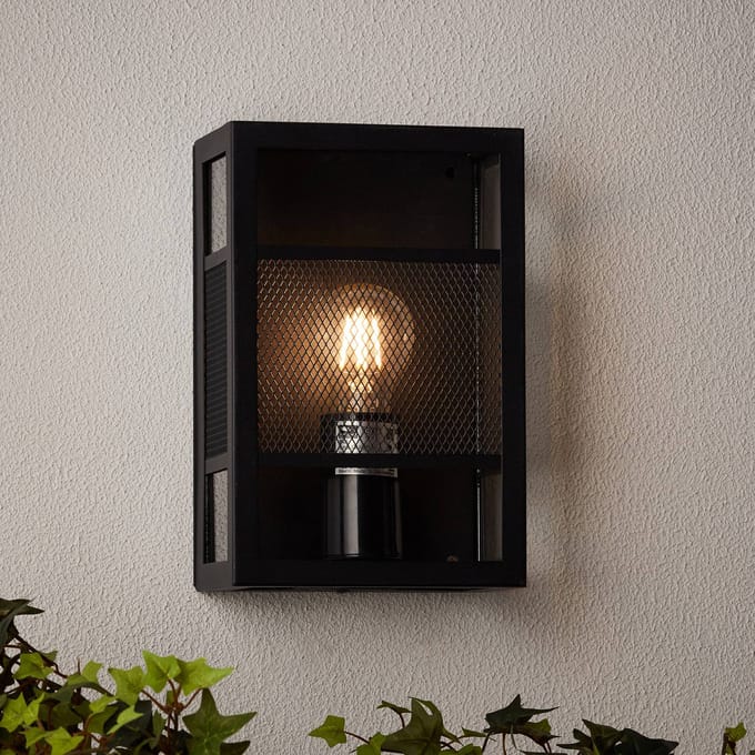 Brilliant Getta - Buitenlamp - IP44 - E27 max 1x40W - Zwart