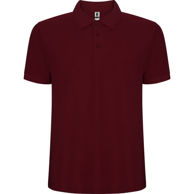Roly Heren Pegaso Premium Effen Polo Shirt (Granaatrood)