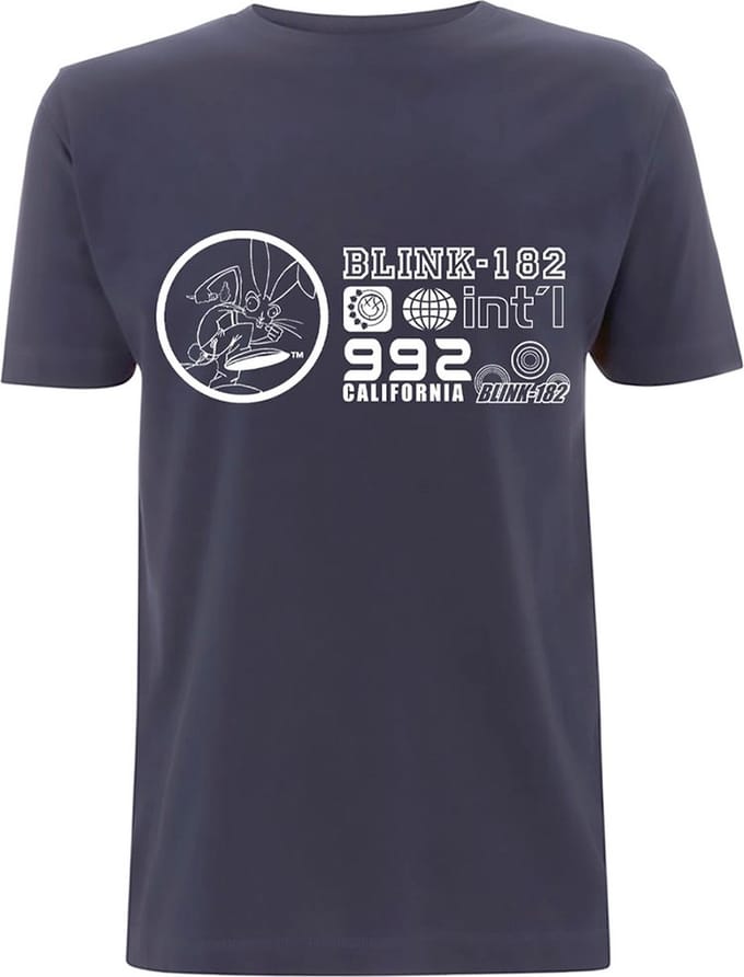 Blink182 Heren Tshirt -S- International Blauw