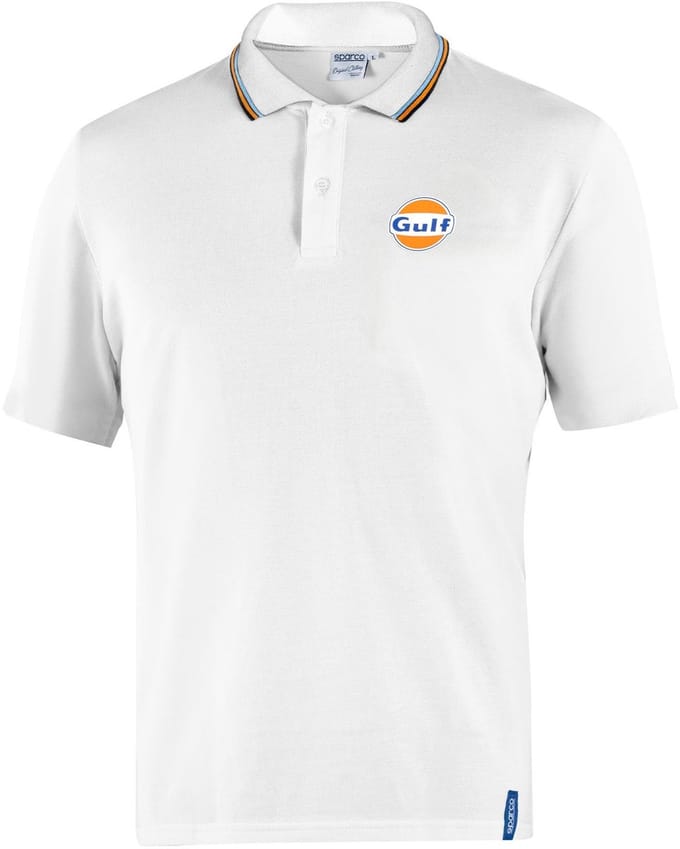 Sparco Gulf Piqué Poloshirt - Wit - Maat M