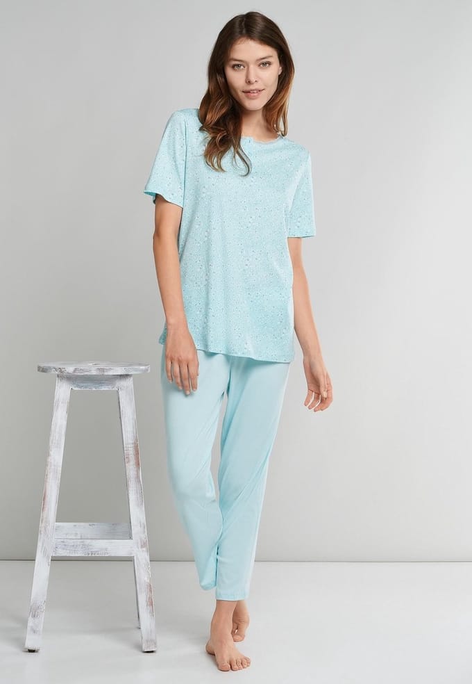 Schiesser – Comfort Fit – Pyjama – 173768 – Mint - 44